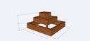Cedar "Richardson_2" Stepped Corner Garden Bed
